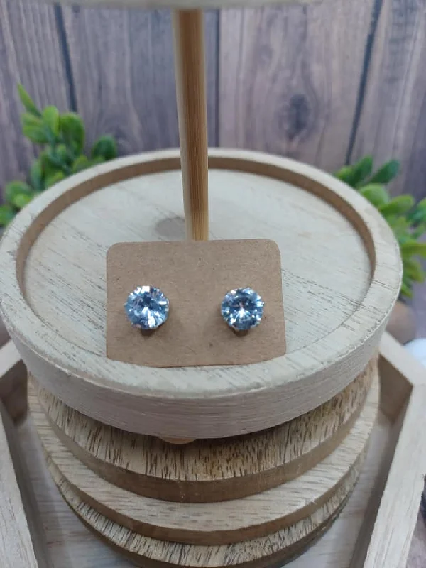 Solitaire Rhinestone Earrings