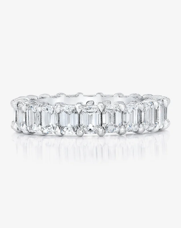 Emerald Diamond Eternity Band