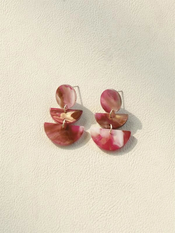 Mauvy Acrylic Earrings