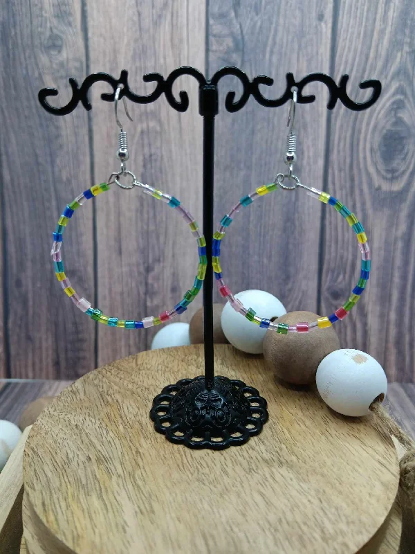 Multicolored Beaded Earrings