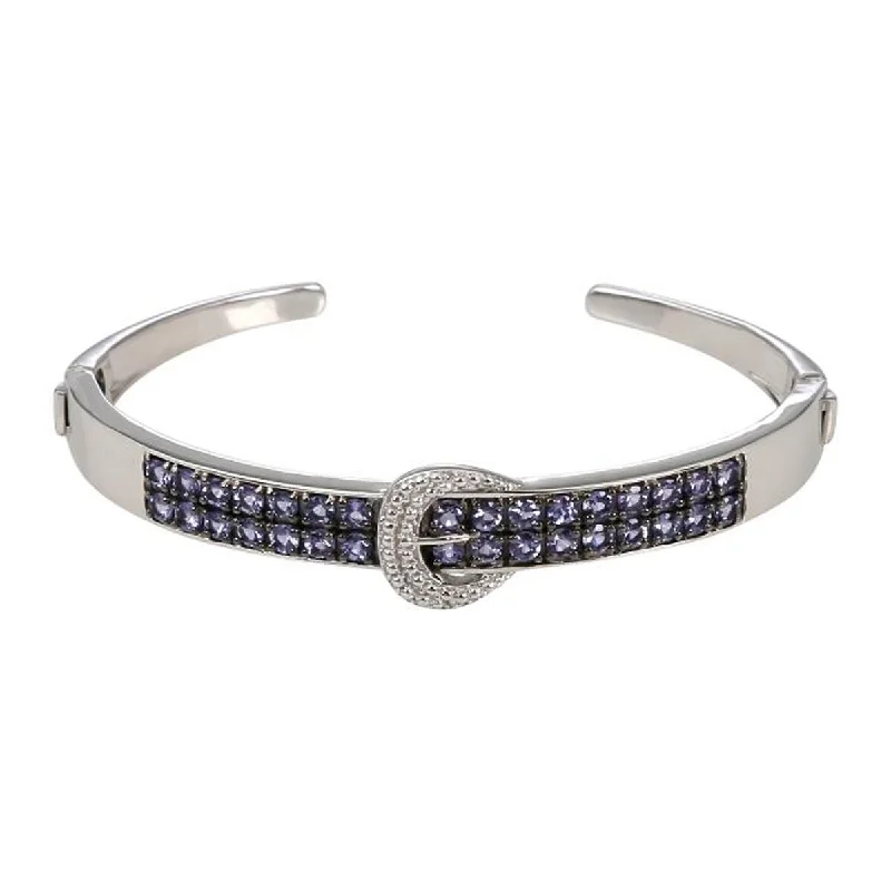 925 Sterling Silver Tanzanite Bangle