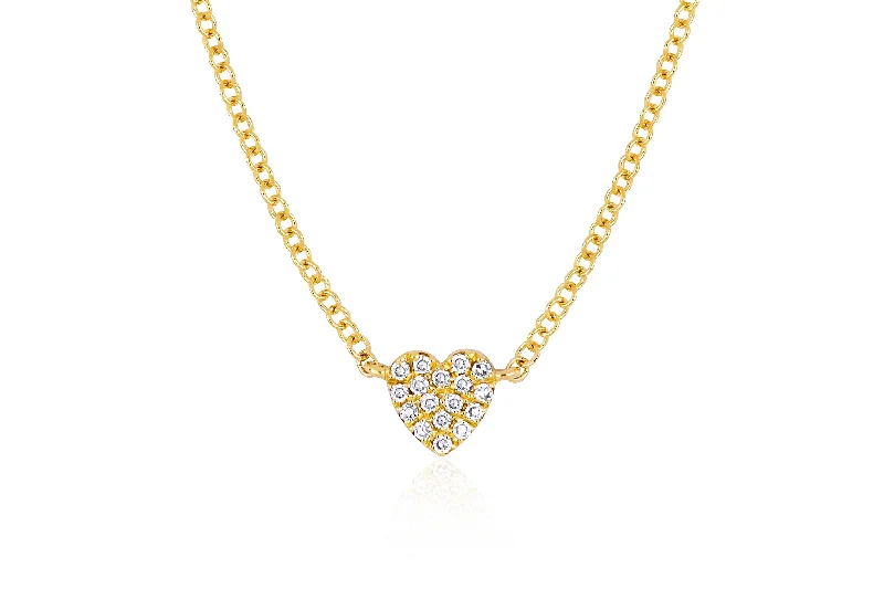 Baby Diamond Heart Necklace