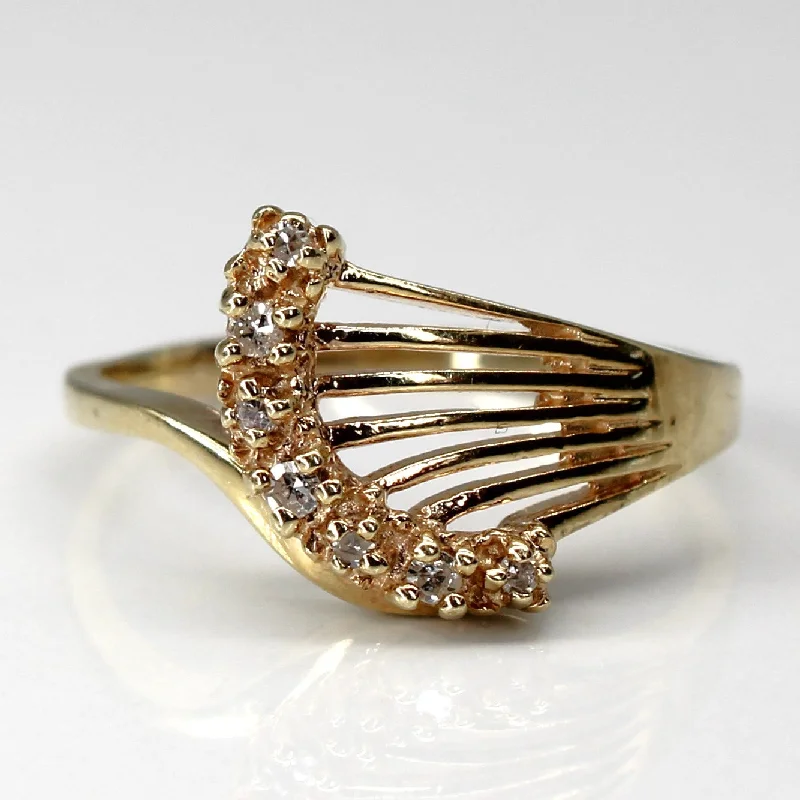 Bypass Diamond Ring | 0.09ctw | SZ 7.75 |