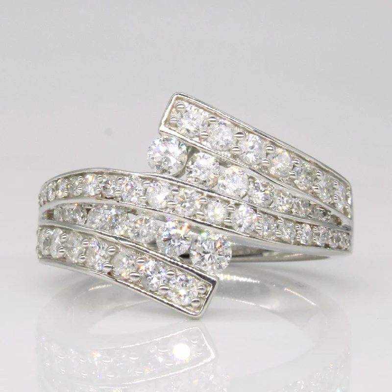 Diamond Waterfall Ring | 0.75ctw | SZ 6.5 |