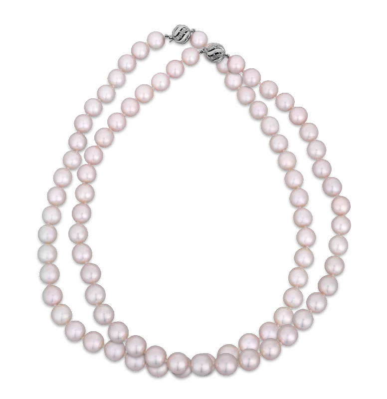 Double Strand Akoya Pearl Necklace