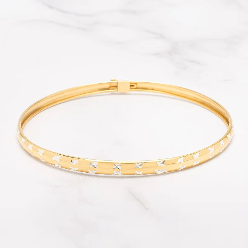 Victoria Townsend Gold over Sterling Silver Classic Bangle