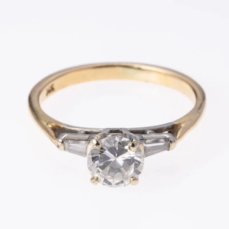 14K Yellow Gold Trio Diamond Ring | 0.82ct, 0.20 ctw | SZ 7.25 |