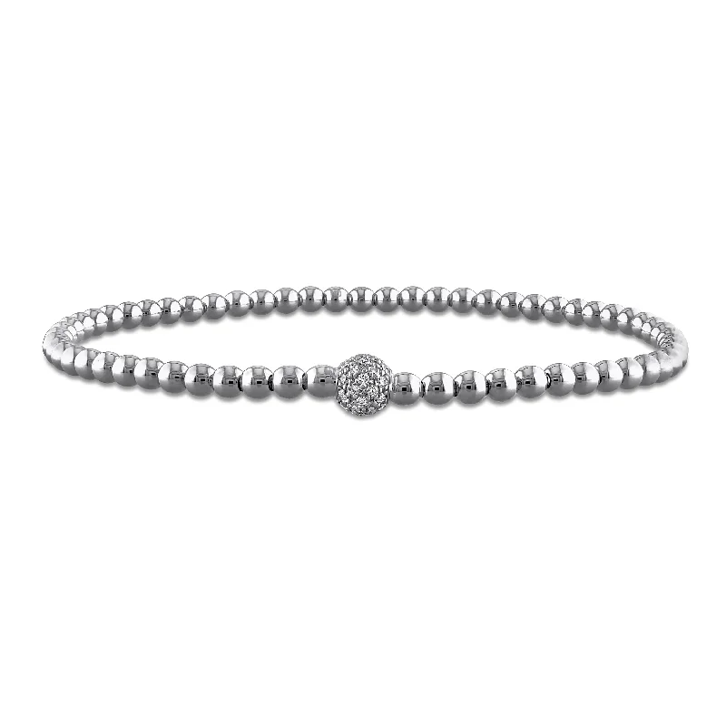 Miadora 1/4ct TW Diamond Bangle in 14k White Gold