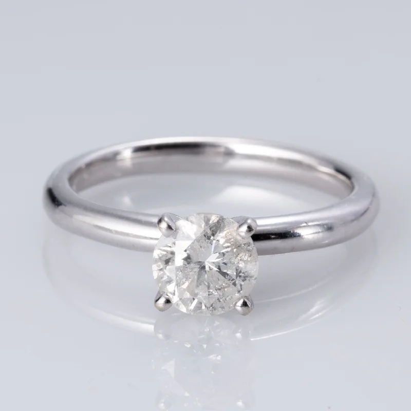 14K White Gold 4-Prong Solitaire Diamond Ring | 1.03 ct | SZ 7 |