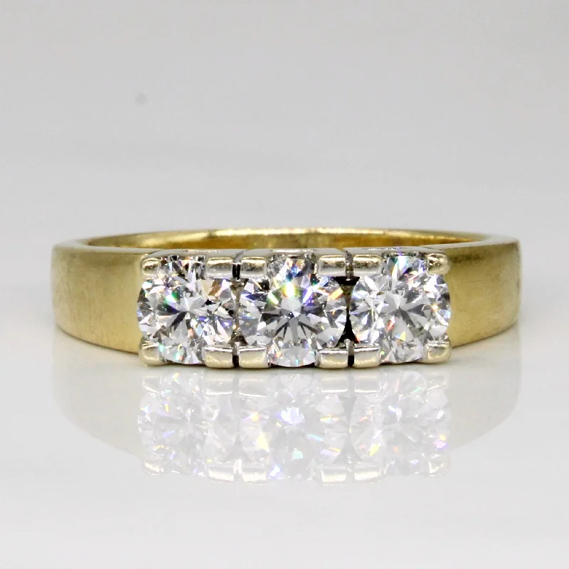 Three Stone Diamond Ring | 1.00ctw | SZ 7.25 |