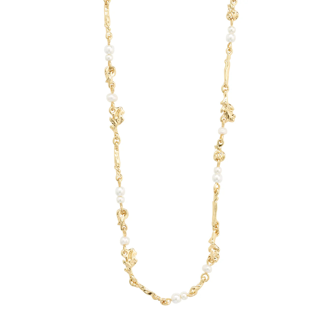 Focus Gold Plated Pearl Necklace