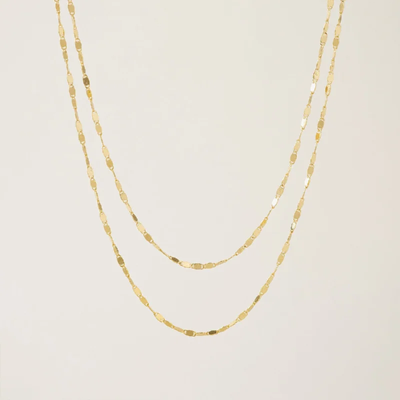 Gold Plated Cleo Layered Necklace