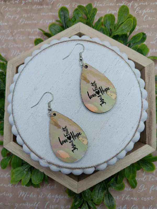 Faith, Hope, & Love Earrings