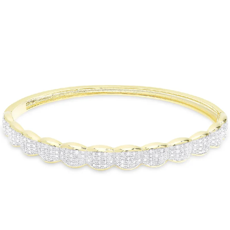 Finesque 1/3ct TDW Diamond Bangle