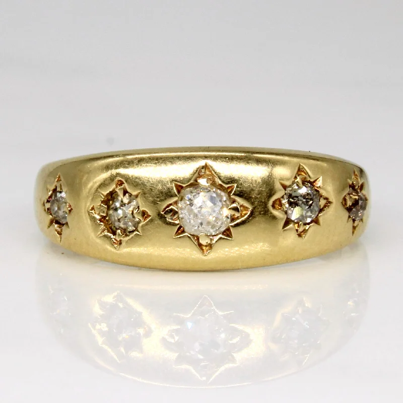 1903 Chester Old Mine Cut Diamond Ring | 0.23ctw | SZ 6.75 |