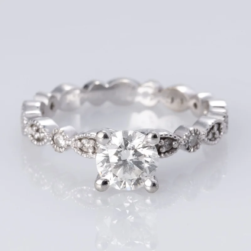 14K White Gold Diamond Ring | 0.77 ctw | SZ 4.5 |