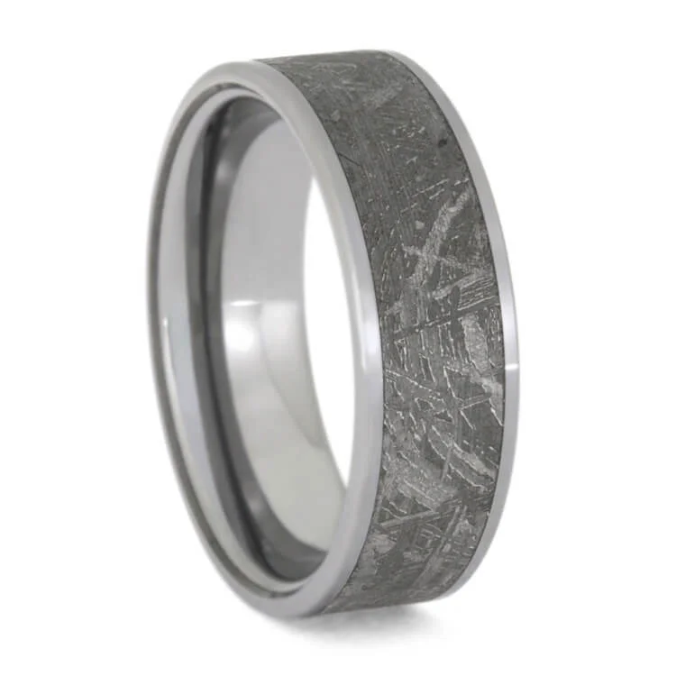 Tungsten Meteorite Ring for Men