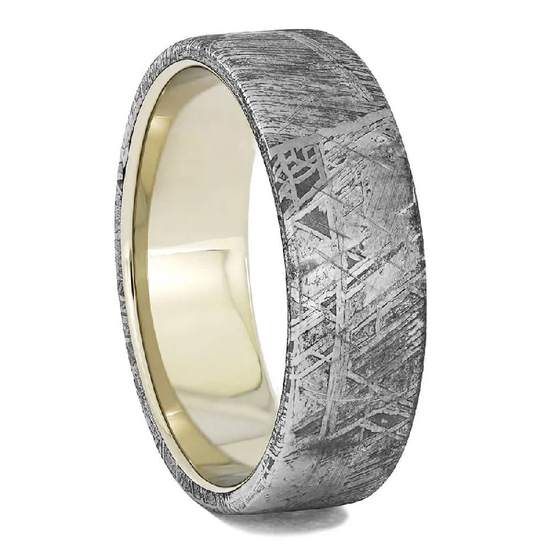 Gibeon Meteorite Wedding Band for Men