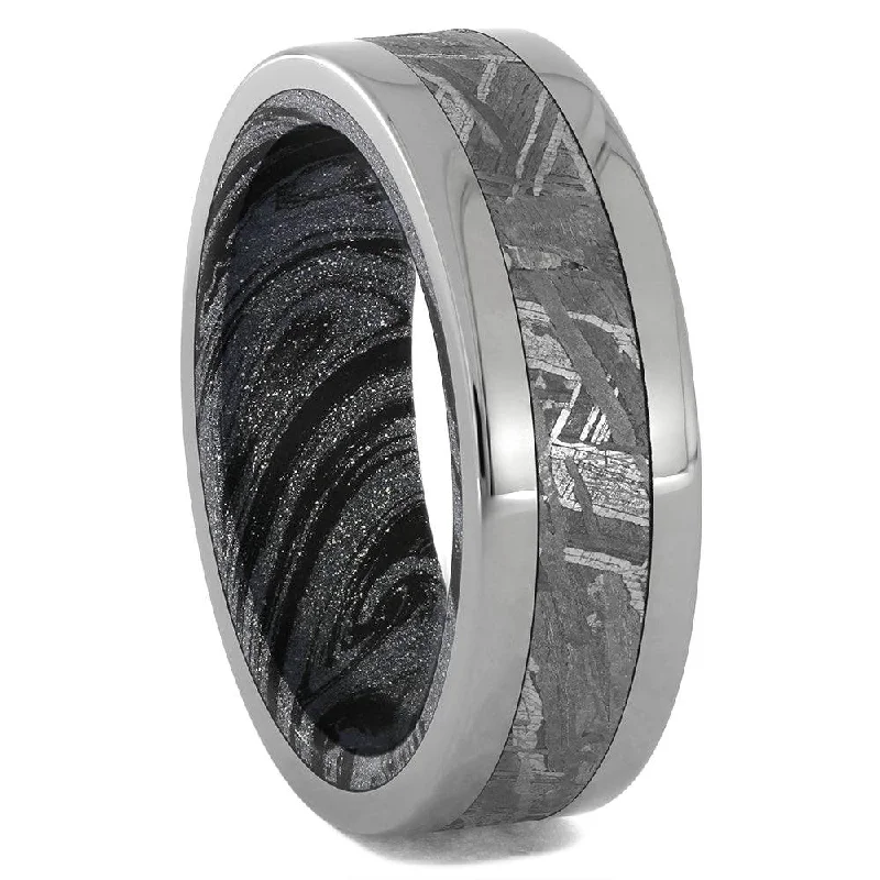 Authentic Meteorite Men's Wedding Band