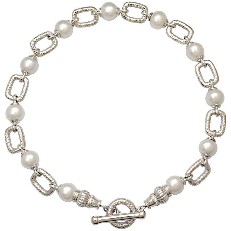 Toggle Necklace-South Sea Pearl and Diamond