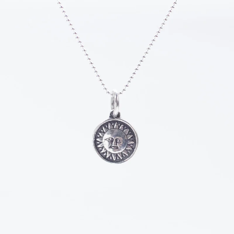 Silver Sun & Moon Necklace