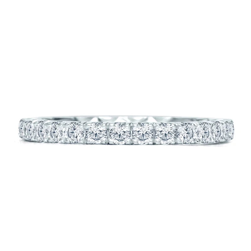 A. Jaffe French Pave Quilted Diamond Anniversary Band WR1027Q/49