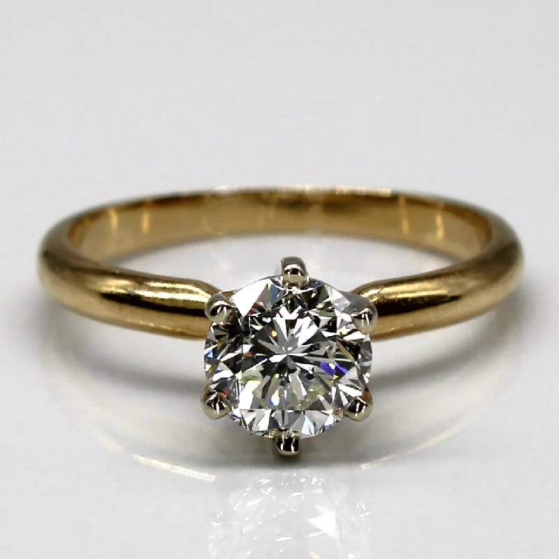 High Set Solitaire Diamond Ring | 0.90ct | SZ 6 |