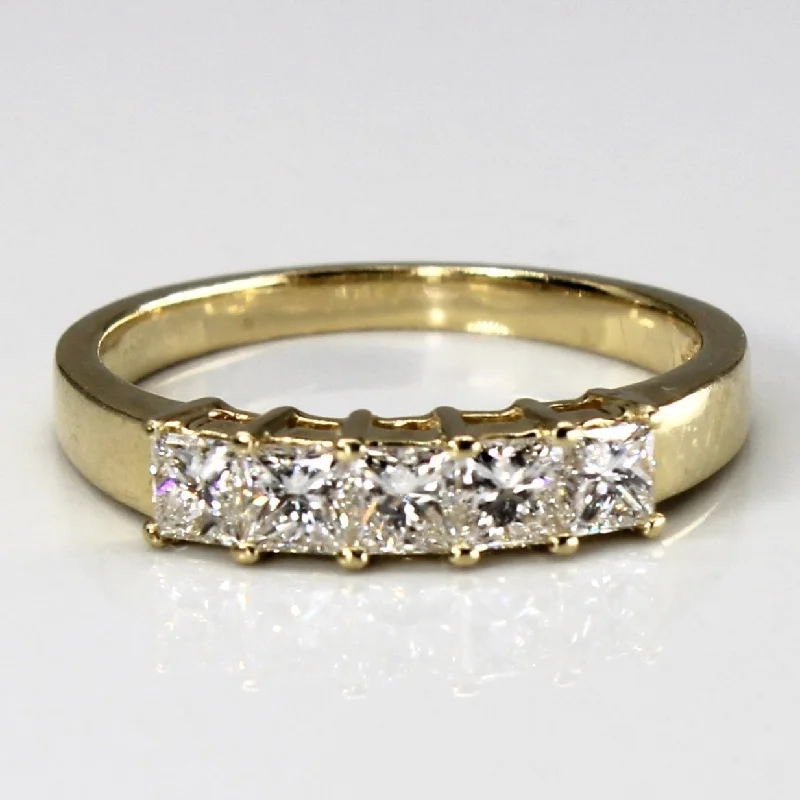 Five Stone Princess Diamond Ring | 1.00ctw | SZ 7.5 |