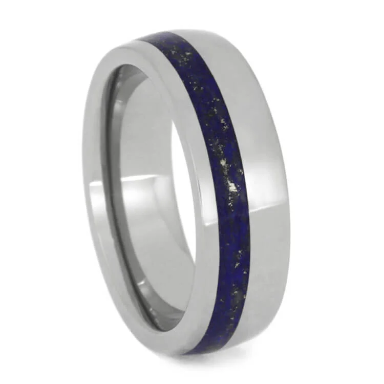 Women's Lapis Lazuli Wedding Band