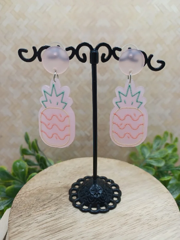 Acrylic Pineapple Earrings