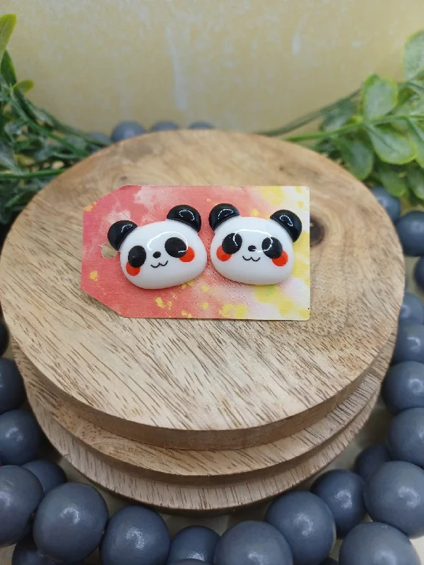 Cartoon Panda Earrings