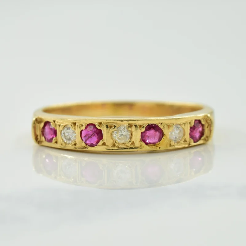 Ruby & Diamond Ring | 0.16ctw, 0.06ctw | SZ 4.25 |