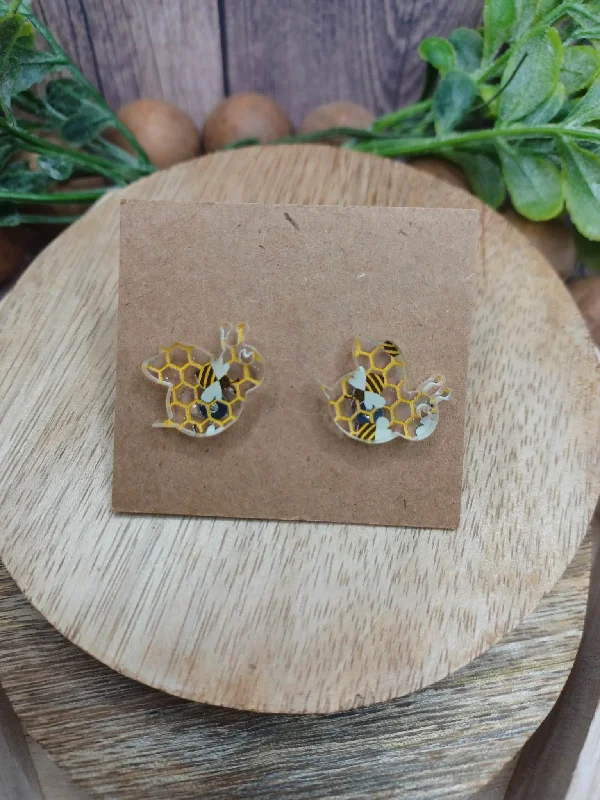 Acrylic Bee Earrings