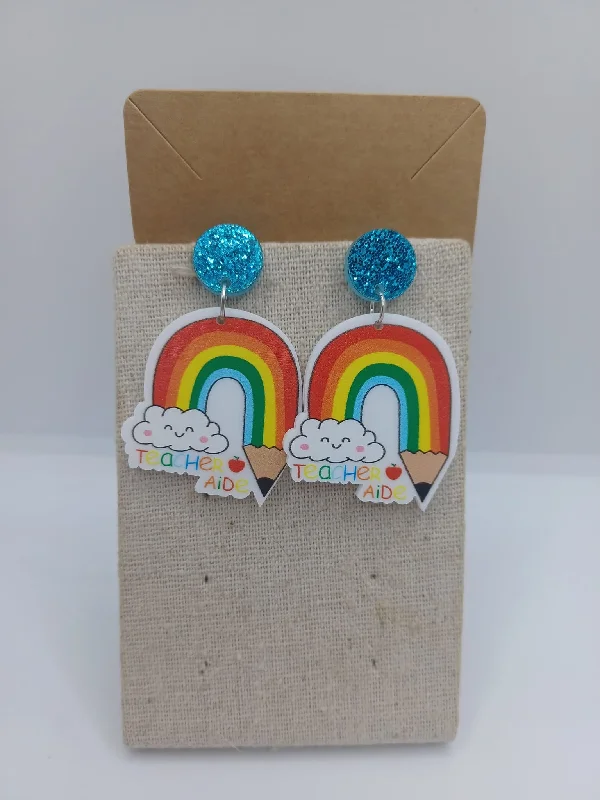 Teacher's Aide Rainbow Earrings