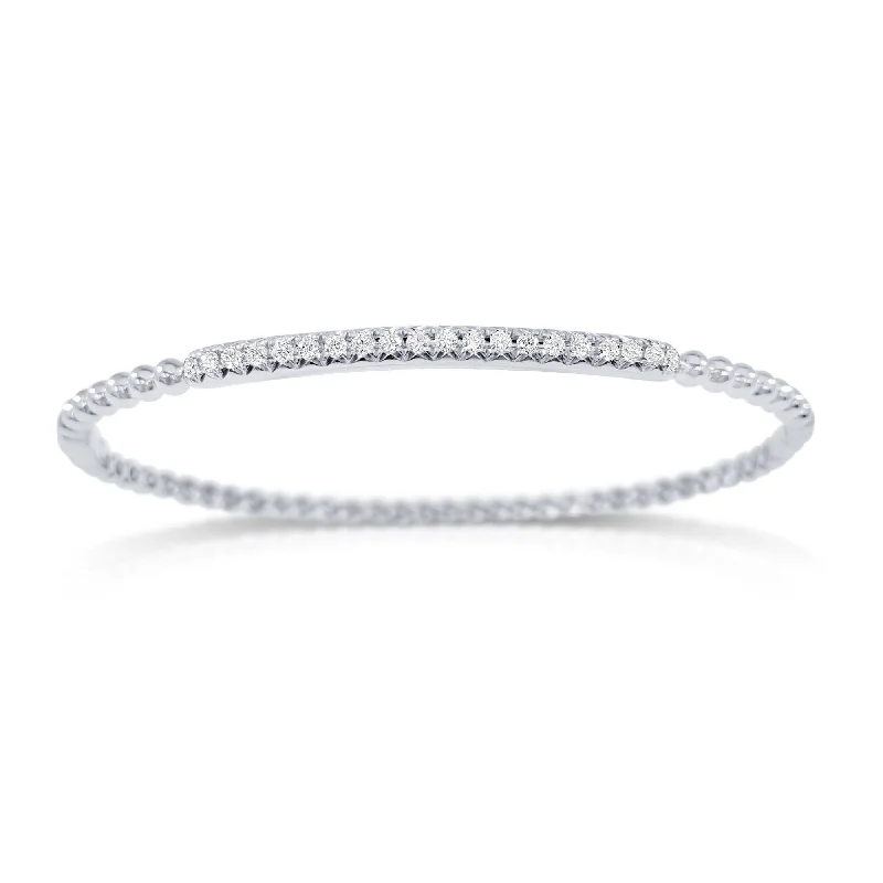 Joelle Diamond Bangle 14K White Gold 3/8 CT TDW