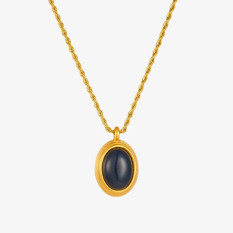 Oval Pendant Necklace