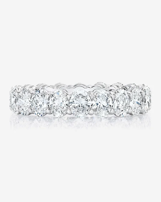 Lab Grown Oval Diamond Eternity Band