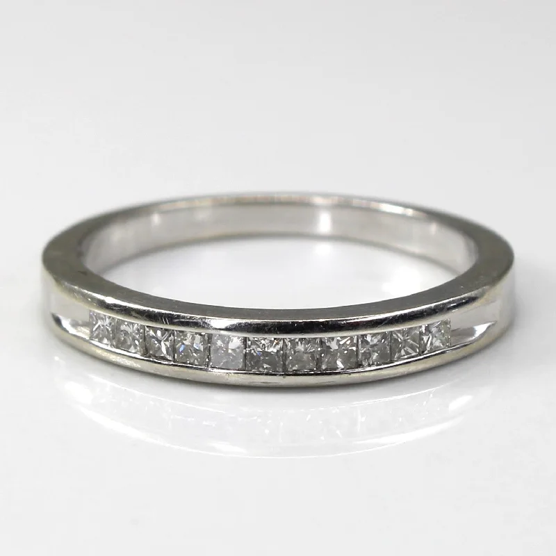 Channel Set Princess Diamond Band | 0.28ctw | SZ 7 |