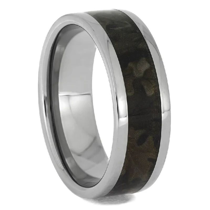 Men's Camo Wedding Band for Hunters