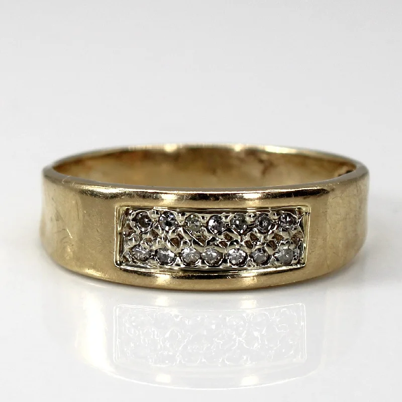 Cluster Diamond Band | 0.14ctw | SZ 10 |