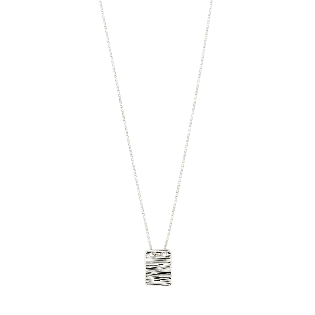 Care Square Silver Plated Necklace