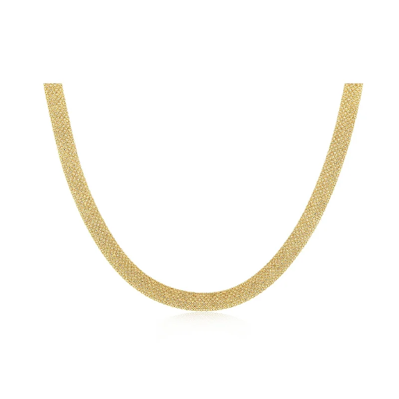 Gold Mesh Necklace