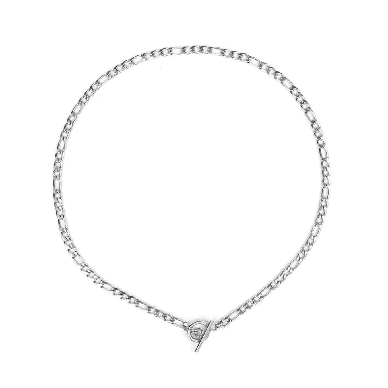 Silver Figaro Necklace