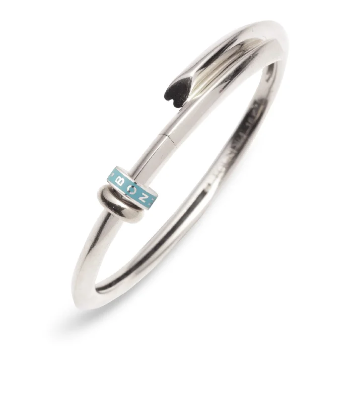 Tenet & White Gold : Heart Beat Strong Heart Bangle