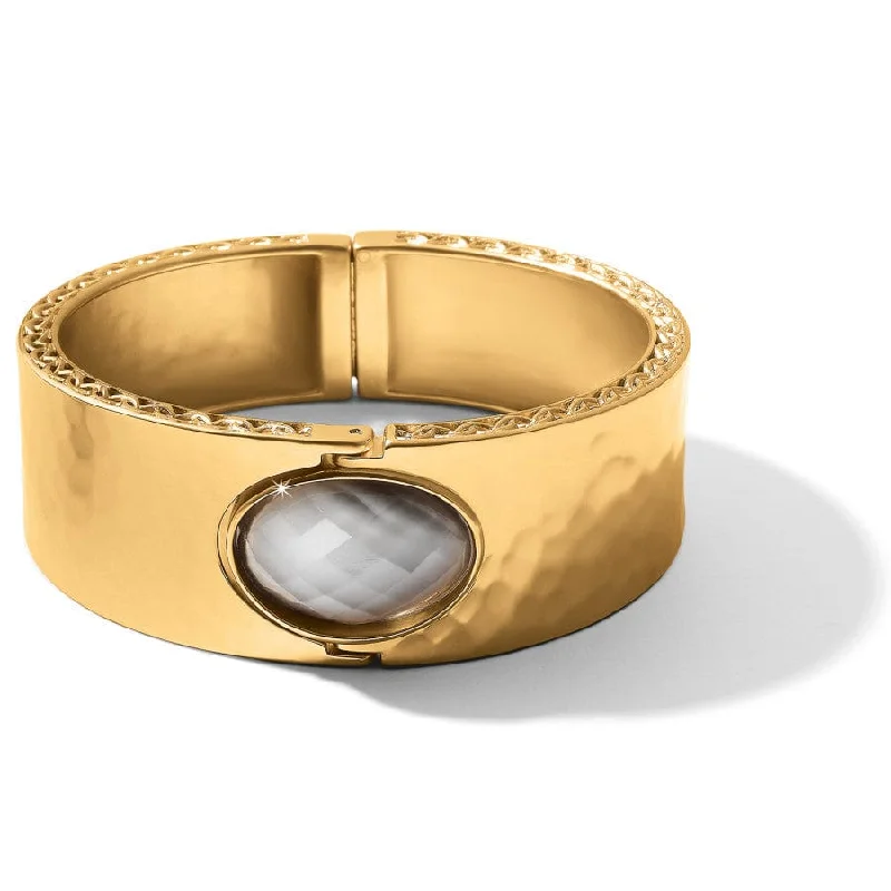 Golden Moon Hinged Bangle