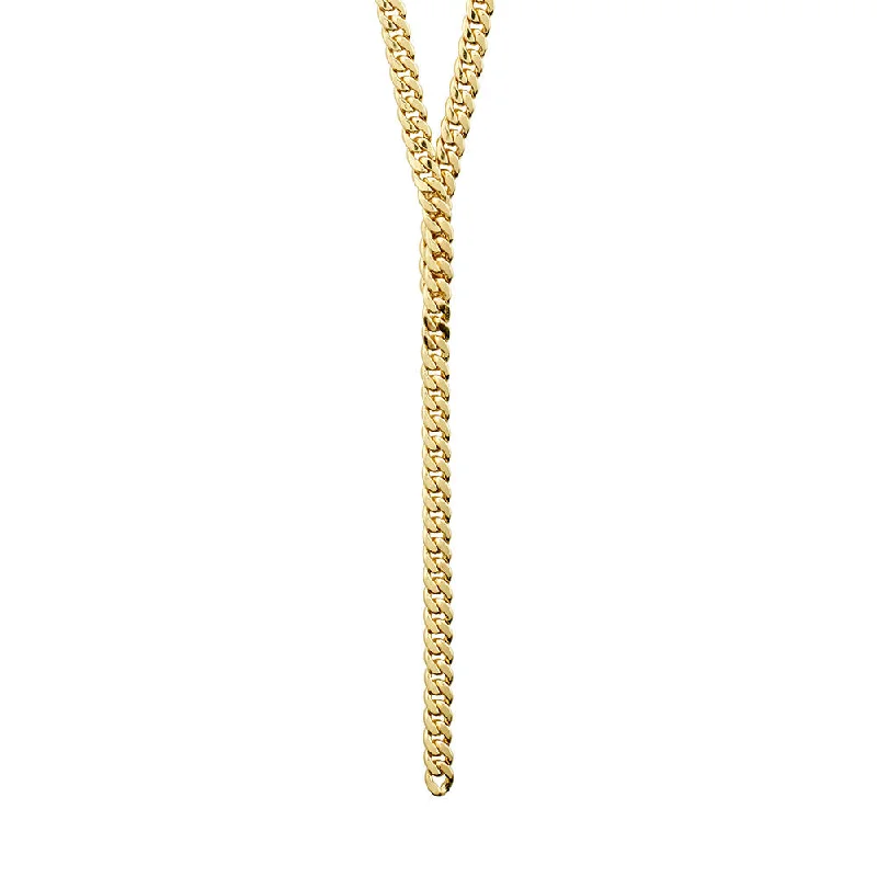 Courageous Gold Plated Y-Necklace