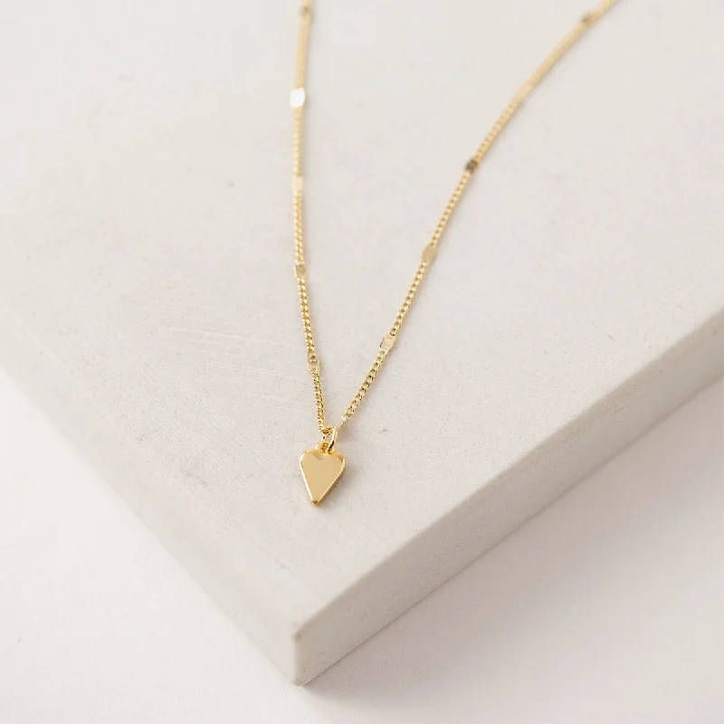 Gold Plated Everly Heart Necklace