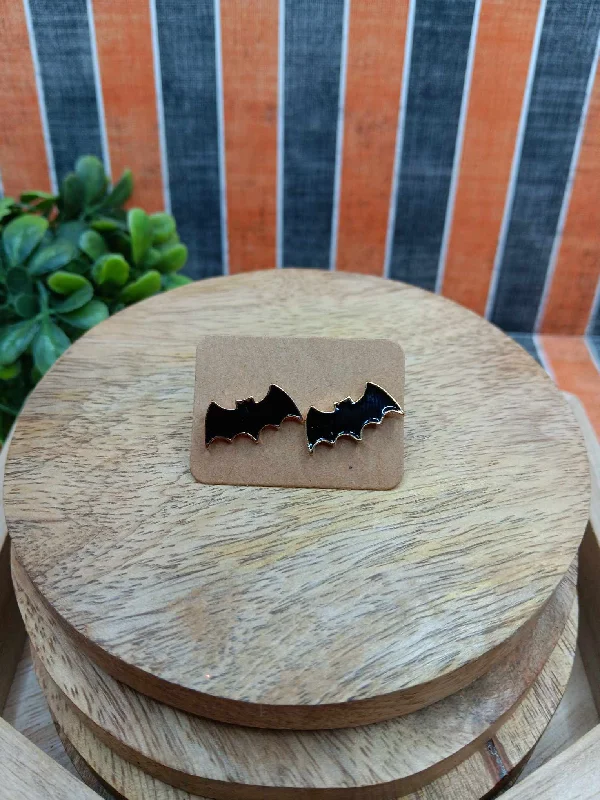 Black Bat Earrings