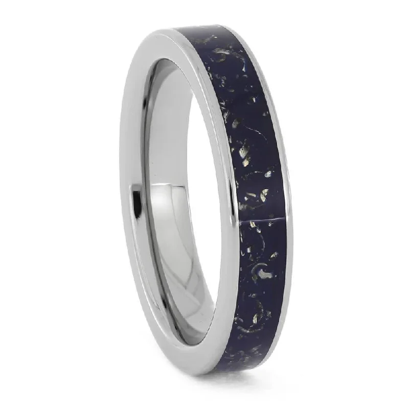 Blue Stardust™ Wedding Band