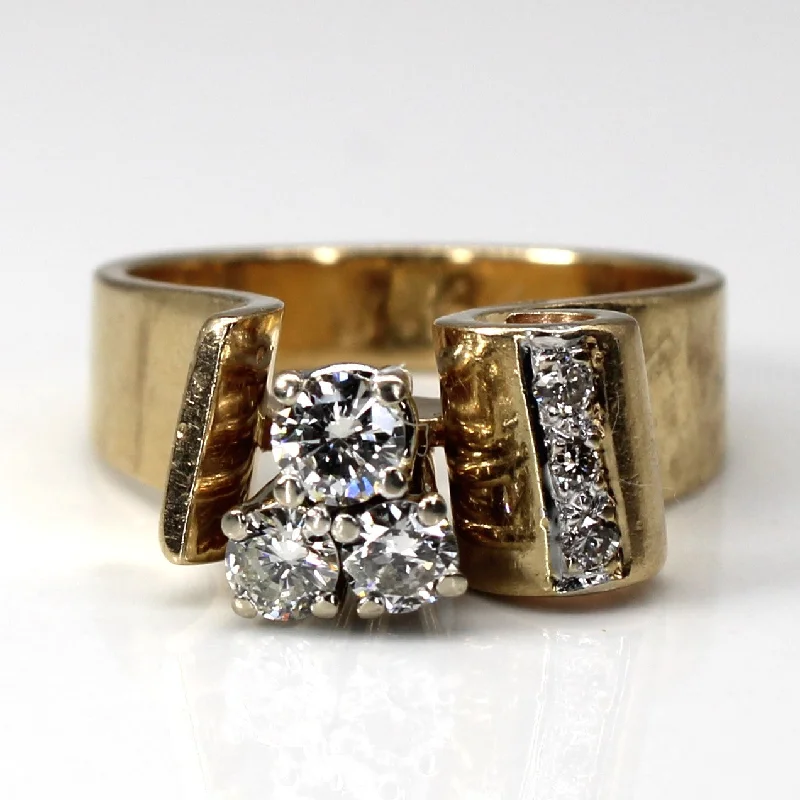 High Set Diamond Ring | 0.57ctw | SZ 6.75 |